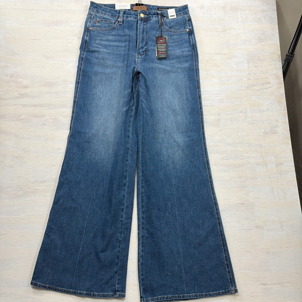 Judy Blue Jeans Retro Wide Leg 15/32 High Waist Dark Blue NWT Women